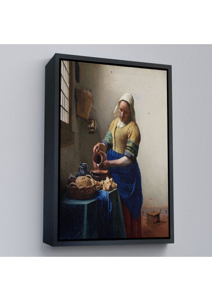 canvas Serie Johannes Vermeer - Sütçü Kız Tablo - The MILKMAID-7434