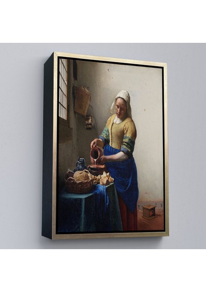 canvas Serie Johannes Vermeer - Sütçü Kız Tablo - The MILKMAID-7434 modelleri
