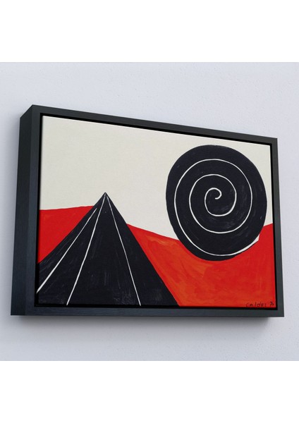 canvas Serie Ale x ander Calder - Piramit ve Sarmal Tablo - Pyramid And SPIRAL-7111
