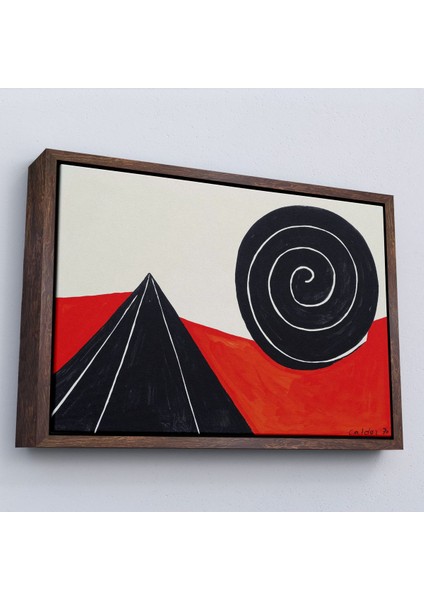 canvas Serie Ale x ander Calder - Piramit ve Sarmal Tablo - Pyramid And SPIRAL-7111
