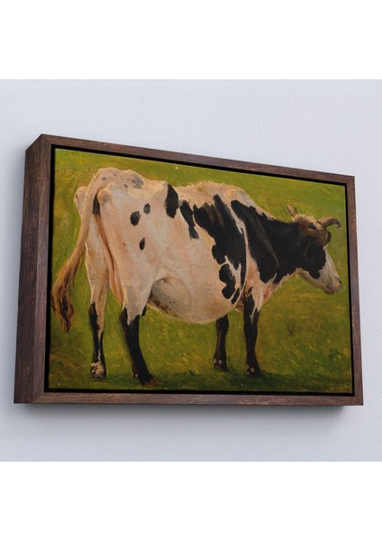 canvas Serie Carlo Dalgas - Siyah Beyaz Holstein Ineği TABLOSU-7058