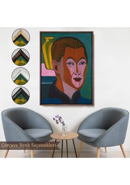 ^#canvas Serie Ernst Ludwig Kirchner - Ressamın Başkanı TABLOSU-7406 fırsatları