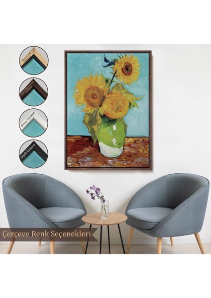 canvas Serie Vincent Van Gogh - Ayçiçekleri TABLO-7464 fırsatları