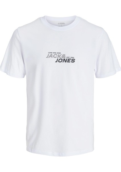 Jcotarmac Brandıng Tee Ss Crew Neck Fst P.beyaz
