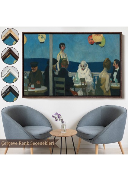 canvas Serie Edward Hopper - Mavi Gece TABLO-7131 fırsatları