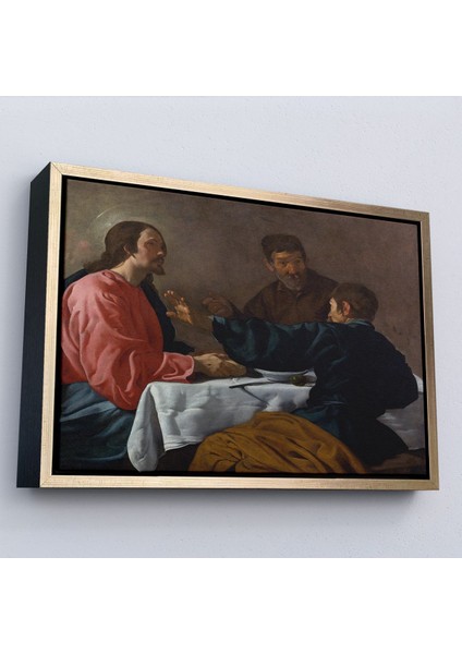canvas Serie Diego Velázquez - Emmaus'ta Akşam Yemeği Tablo - The Supper At EMMAUS-7145