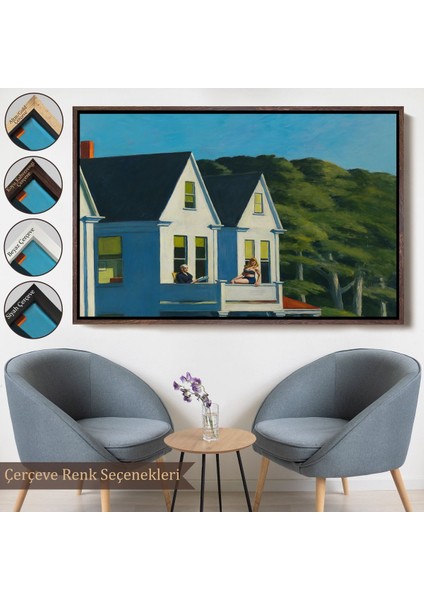 canvas Serie Edward Hopper - Ikinci Kat Güneş Işığı Tablo - Second Story SUNLIGHT-7129 fırsatları