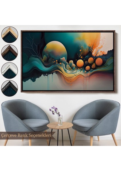 ^#canvas Serie Renkli Soyut Gece TABLOSU-7218 fırsatları