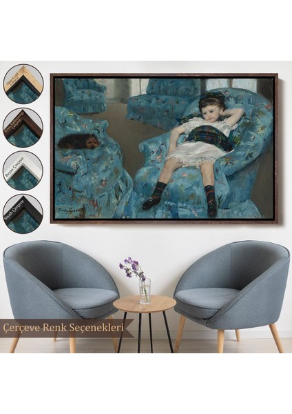 ^#canvas Serie Mary Cassatt - Mavi Koltuktaki Küçük Kız - Little Girl In A Blue ARMCHAIR-7098 fırsatları