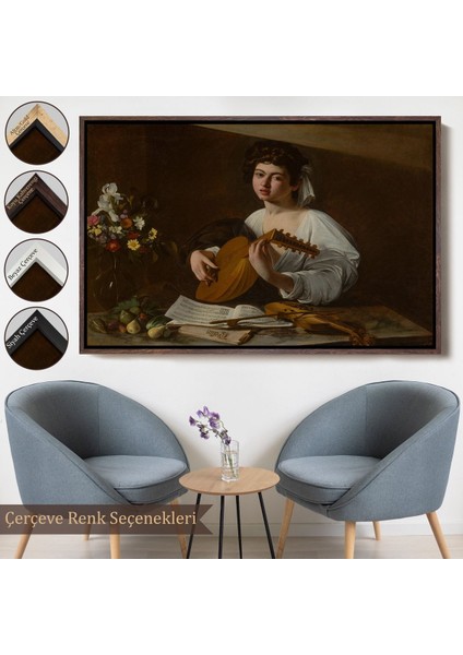 canvas Serie Caravaggio - Latva Çalan Kadın TABLO-7143 fırsatları