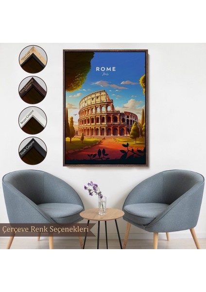 ^#canvas Serie Roma Italya Kolezyum TABLO-7701 fırsatları