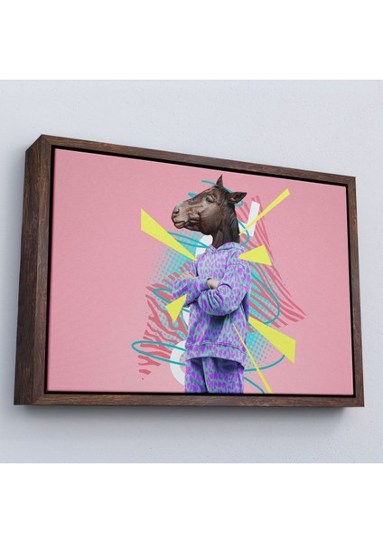 canvas Serie At Kafalı Insan TABLOSU-7256 fiyatları