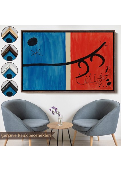 canvas Serie Joan Miro - El Vol De L'alosa Çalışması TABLO-7135 fırsatları