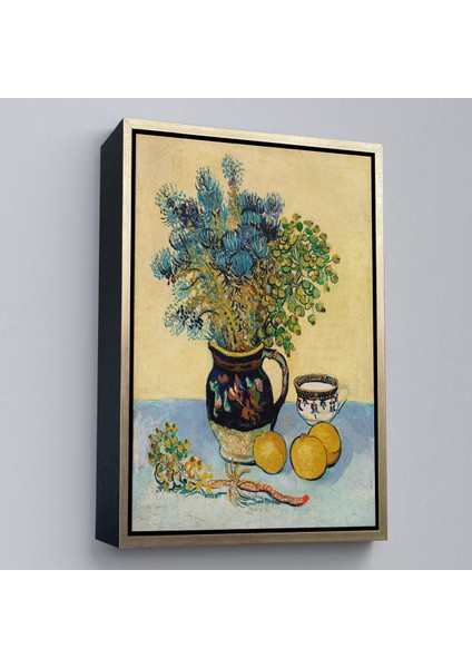 ^#canvas Serie Natürmort Kır Çiçekleri Ile Majolica Tarzı Sürahi Tablo - Vincent Van GOGH-7451 modelleri