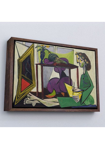 ^#canvas Serie Pablo Picasso - Iç Mekanda Bir Kız Çizimi TABLO-7081 fiyatları