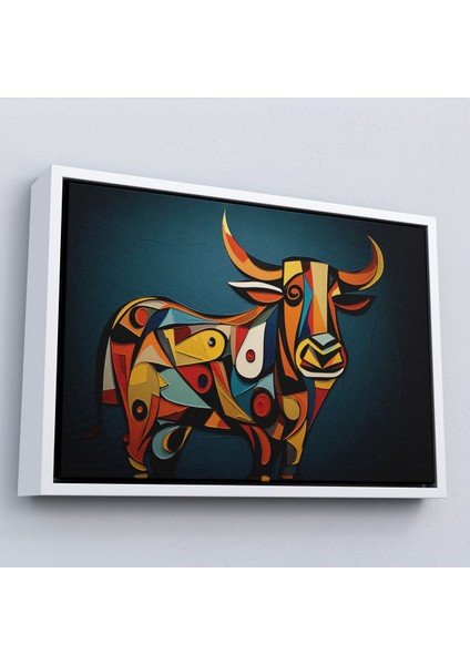 ^#canvas Serie Soyut Boğa TABLOSU-7210