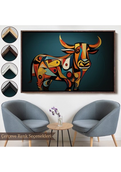 ^#canvas Serie Soyut Boğa TABLOSU-7210 fırsatları