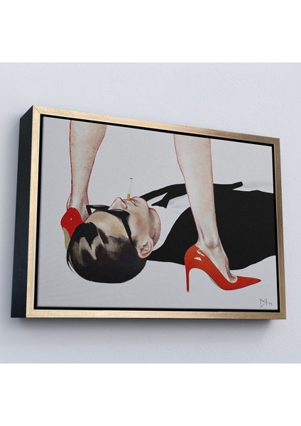 ^#canvas Serie Uzun Bacaklı Kadının Altındaki Adam TABLOSU-7199 modelleri