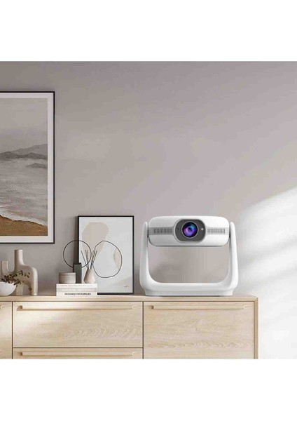 Taşınabilir Wifi 6 1080P Kablosuz Projeksiyon 4K Bluetoothlu Android Destekli Işıklı