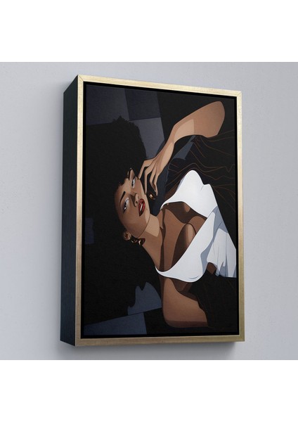 canvas Serie Afrikalı Güzel Kadın TABLOSU-7502