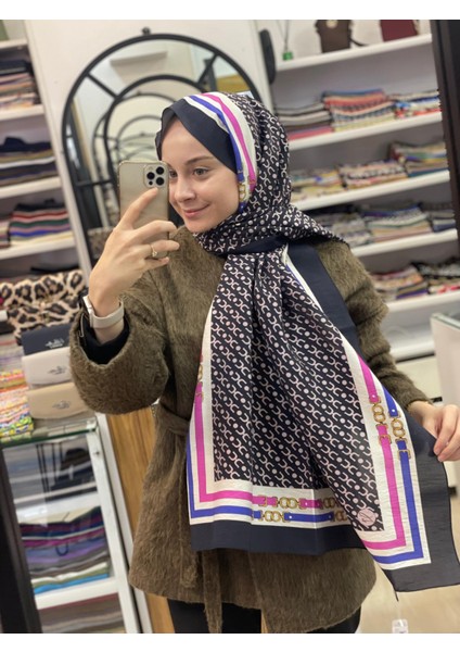 Siyah Loryan Scarf Diamond Royal Black Şal