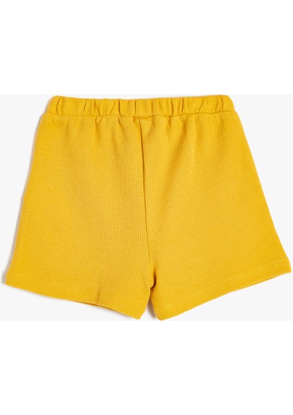 Beli Bağcıklı Pamuklu Cep Detaylı Basic Şort fiyatları