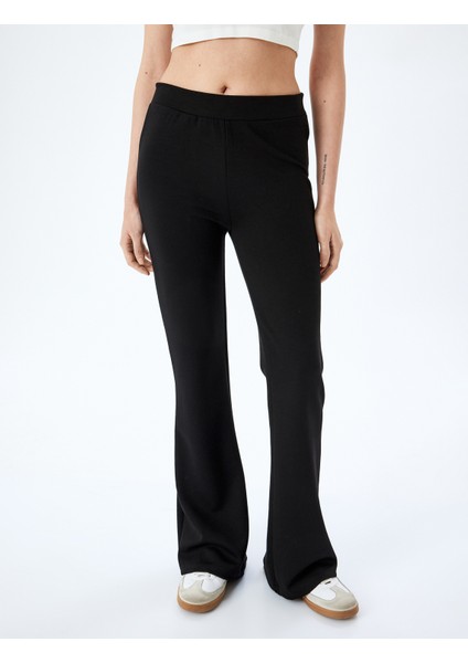 Viskon Ispanyol Paça Beli Lastikli Pantolon modelleri