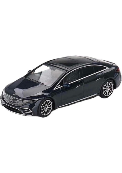 1:64 Diecast Mercedes-Benz Eqs 580 4 Matıc Blue Metallic Model Araba