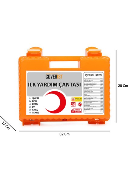 Ilk Yardım Çantası - Plastik Duvara Monte Edilebilir - Ecza Dolabı Acil Müdahale Seti modelleri