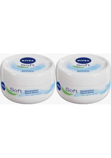 Soft Krem 50ml, Nemlendirici Bakım Kremi, Yüz, Vücut, El Bakım, X2 Adet