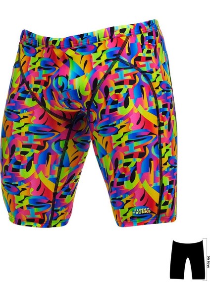 Jam Colour Funk Erkek Antrenman Mayo, Dizboyu Jammer