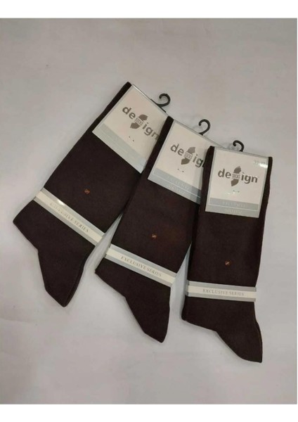 Erkek Pamuklu Naylonsuz Dikişsiz Cotton Çorap 3'lü