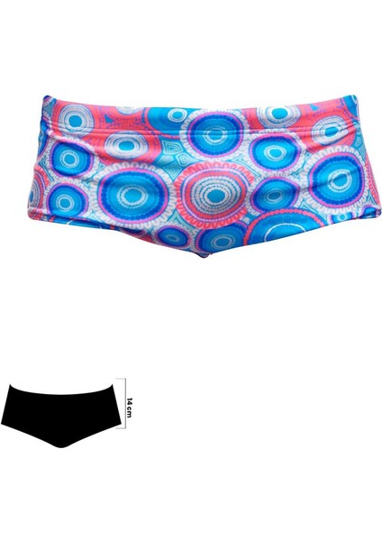 Bundjalung Blue Erkek Antrenman Mayo, 14CM Trunks