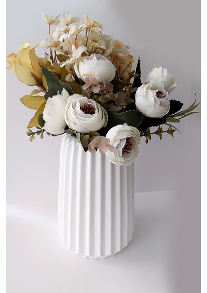 Dekoratif Beyaz Vazo