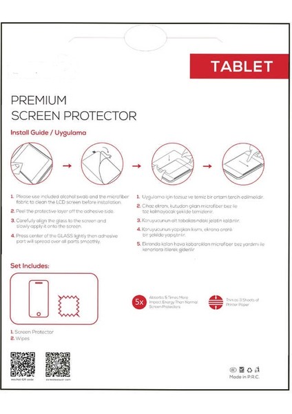 Lenovo Tab P11 11.5 (2.nesil) TB350UF Tablet Blue Nano Ekran Koruyucu modelleri