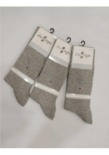 Erkek Pamuklu Naylonsuz Dikişsiz Cotton Çorap 3'lü