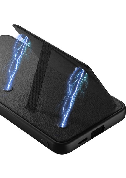 Galaxy S24 Plus Suni Deri Arka Yüzey Kartlıklı Kıpta Silikon Kapak modelleri