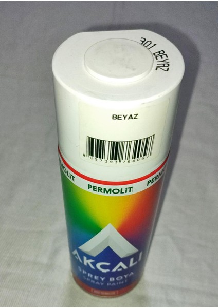 Sprey Beyaz 301 Alüminyum-Ahşap-Plastik-Demir-Metal-Sprey Boyama 400 ml