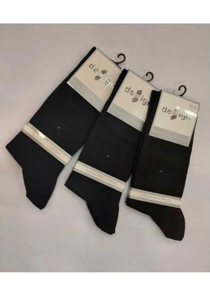 Erkek Pamuklu Naylonsuz Dikişsiz Cotton Çorap 3'lü