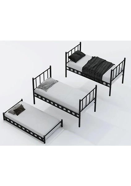 Zambak Yavrulu Genç Çocuk Odası Metal Ranza ve Karyola fırsatları