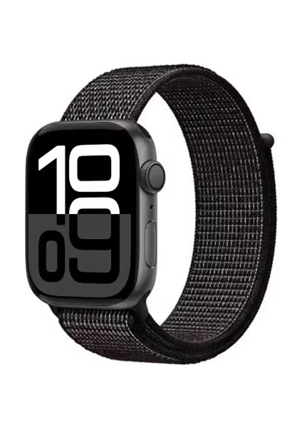 Apple Watch 42/44/45/49MM Uyumlu Kumaş Cırtlı Kordon Kayış