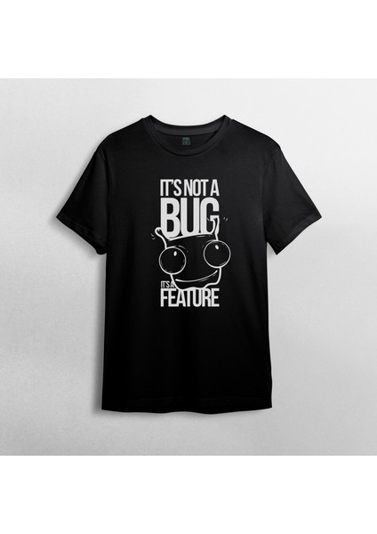 It's Not A Bug, It's A Feature Programcı %100 Pamuklu Bisiklet Yaka T-Shirt Model 1 fiyatları