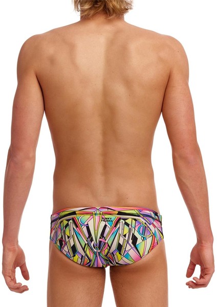 Scissor Kick Erkek Dikişli Slip Antrenman Mayo, 8cm Seamed Briefs fırsatları
