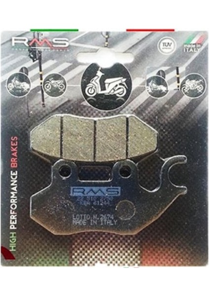 Sym Jet 14 125 Ön Fren Balata Rms Italy