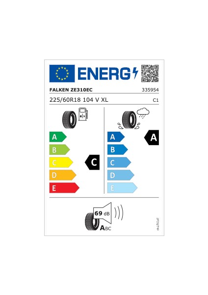 225/60 R18 Tl 104V Xl Zıex ZE310 Ecorun Suv Yaz Lastiği ( Üretim Yılı: 2024 )