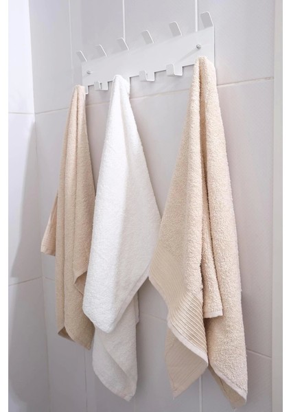 Metal Beyaz Amerikan Kapı Arkası Yapışkanlı Askılık Banyo Askılık ve Duvar Askısı MT84B