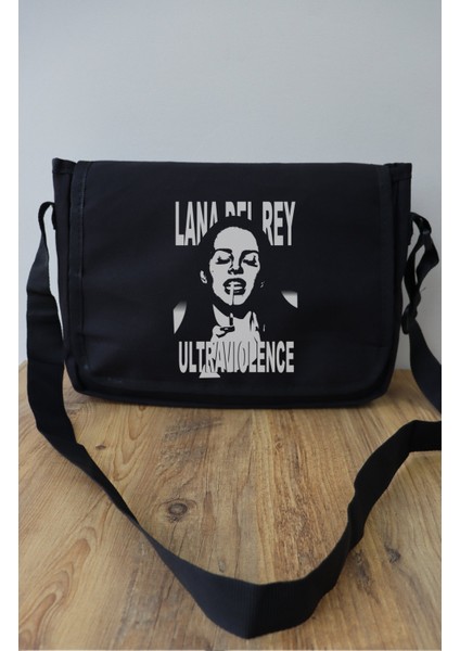 Lana Del Rey Baskılı Postacı Çantası, Unisex Lana Baskılı Omuz Çantası