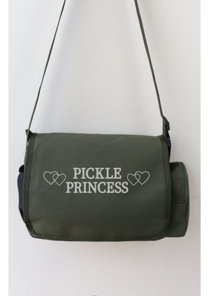 Pickle Princess Yazılı Postacı Çantası, Unisex Selena Gomez Baskı Omuz Çantası