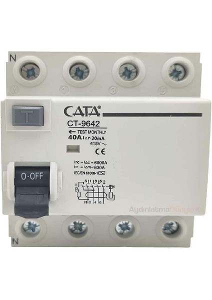 3X40 30 Ma Trifaze Kaçak Akim Rolesi CT-9642