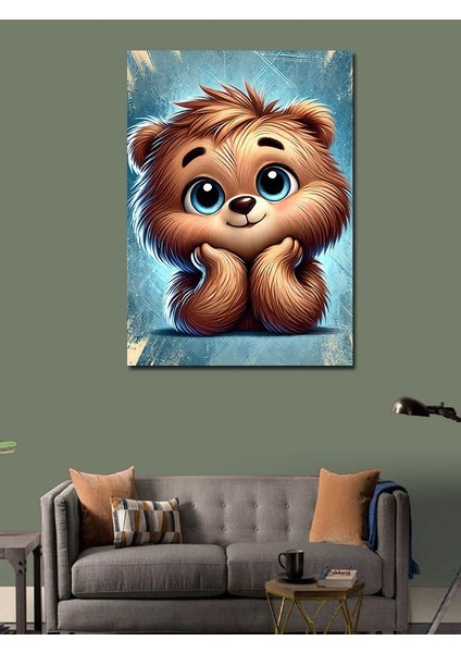 Kanvas Tablo Sevimli Ayıcık Çizimi modelleri